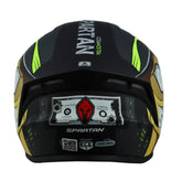 Casco Spartan Draken Csa Nostra Gris Amarillo